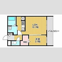 SORTE273 4階1LDKの間取り