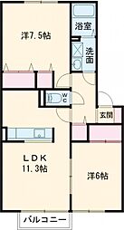 間取図画像 2LDK
