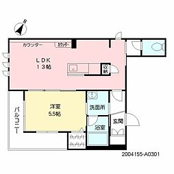 間取図画像 1LDK