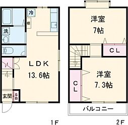 間取図画像 2LDK