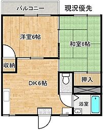 間取図画像 2DK