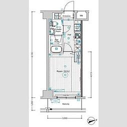フュージョナル東墨田 1階1Kの間取り