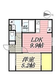 ＦＳあじまテラス 0303 3階1LDKの間取り