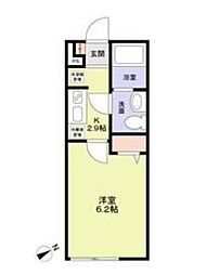 (仮称)船橋日大B新築計画 305 3階1Kの間取り