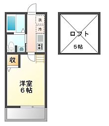 ロフティ京都西陣 1階1Kの間取り