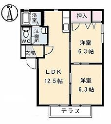間取図画像 2LDK