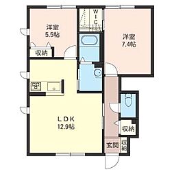 間取図画像 2LDK