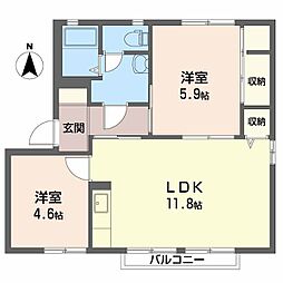 間取図画像 2LDK