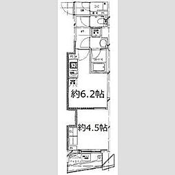 S-FORT中板橋 4階1DKの間取り