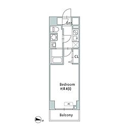 GRANPASEO青砥 13階1Kの間取り
