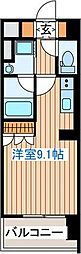 セレブアロース長町 8階ワンルームの間取り
