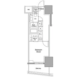 ザ・パークハビオ本郷菊坂 903 9階1Kの間取り