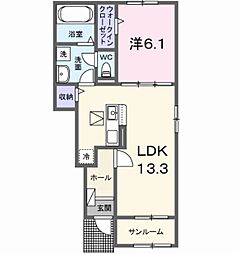 間取図画像 1LDK