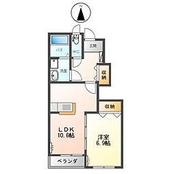 間取図画像 1LDK