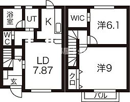 間取図画像 2LDK