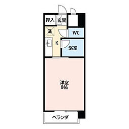 メゾンド・ポプラ 1Kの間取図画像