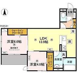 間取図画像 2LDK