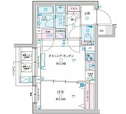 ＧＥＮＯＶＩＡ京成立石V 5階1DKの間取り