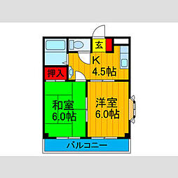 間取図画像 2K