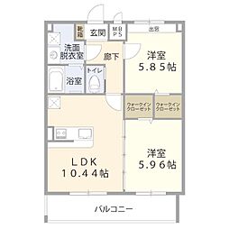 間取図画像 2LDK