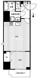 パレスシンシア江東橋 4階1LDKの間取り