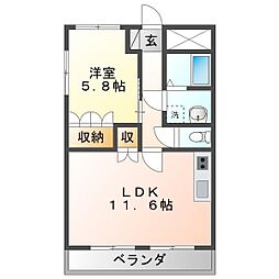 間取図画像 1LDK