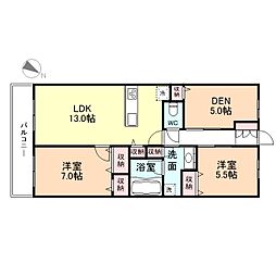 プレミア富山駅前 14階3LDKの間取り