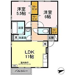 間取図画像 2LDK