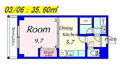 メゾンマツオ 3階1DKの間取り