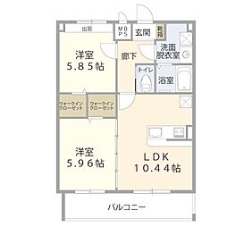 間取図画像 2LDK