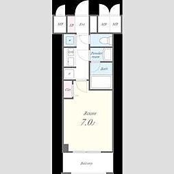 セイワパレス丸の内駅前プレミア 6階1Kの間取り