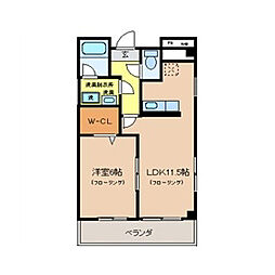 間取図画像 1LDK