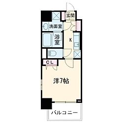 アーバネックス梅田西 6階1Kの間取り