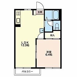 間取図画像 1LDK