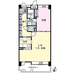 bePLACE 3階1LDKの間取り