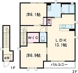 間取図画像 2LDK