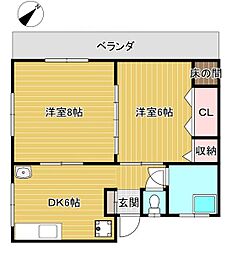 間取図画像 2DK