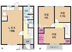 パークヒルズ上尾 1階3LDKの間取り