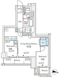 間取図画像 2LDK