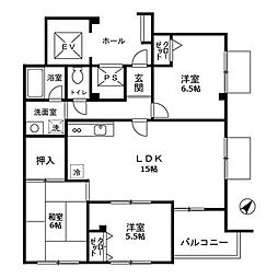 ベルメゾン 701 7階3LDKの間取り