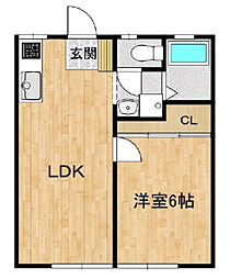 荒川沖AP A棟 ・B棟（仮称） D103 1階1LDKの間取り