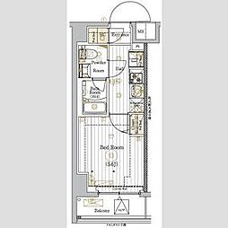 JR京浜東北・根岸線 西川口駅 徒歩11分の賃貸マンション 3階1Kの間取り