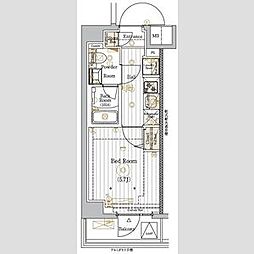JR京浜東北・根岸線 西川口駅 徒歩11分の賃貸マンション 7階1Kの間取り