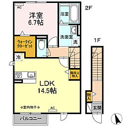 間取図画像 1LDK