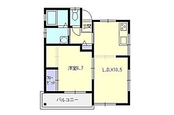 間取図画像 1LDK