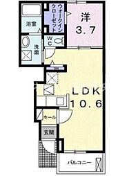 DOLCEVITA 1階1LDKの間取り
