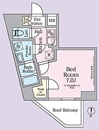 ＡＲＫＭＡＲＫ池袋本町 8階1Kの間取り