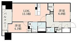 熊本電気鉄道 藤崎宮前駅 徒歩3分の賃貸マンション 9階3SLDKの間取り