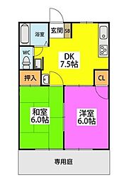 間取図画像 2DK