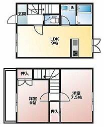 ロイヤルコート弐番館 2階2DKの間取り